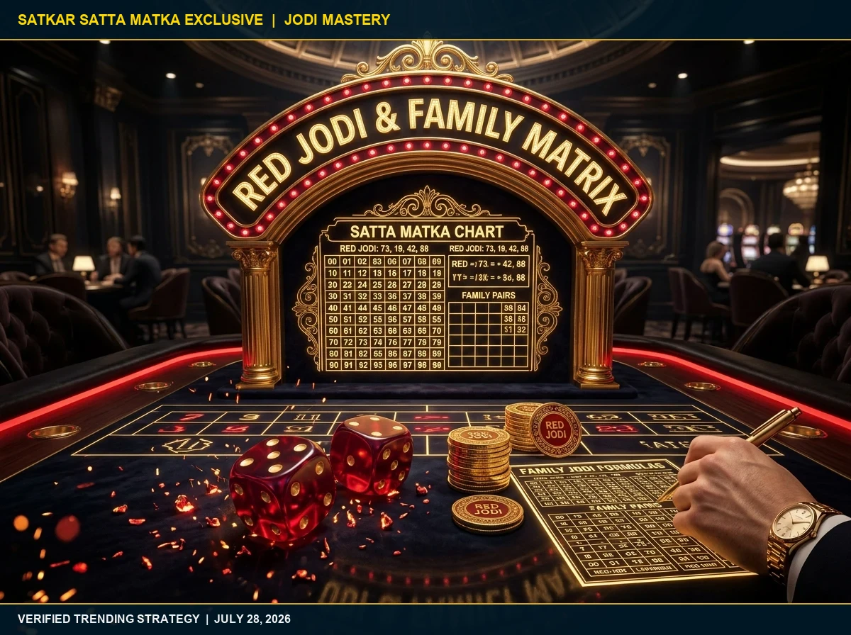 Decoding Red Jodi (Laal Jodi) & Satta Matka Family Jodi Matrix Theory (July 28, 2026)