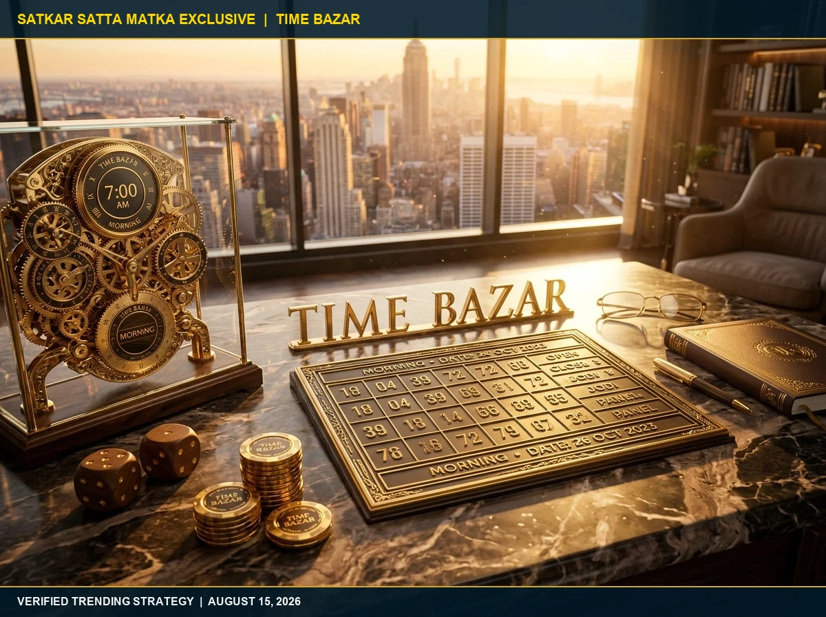 Time Bazar Morning Open Fix Trick: The 22 Patti Lookup System (August 15, 2026)