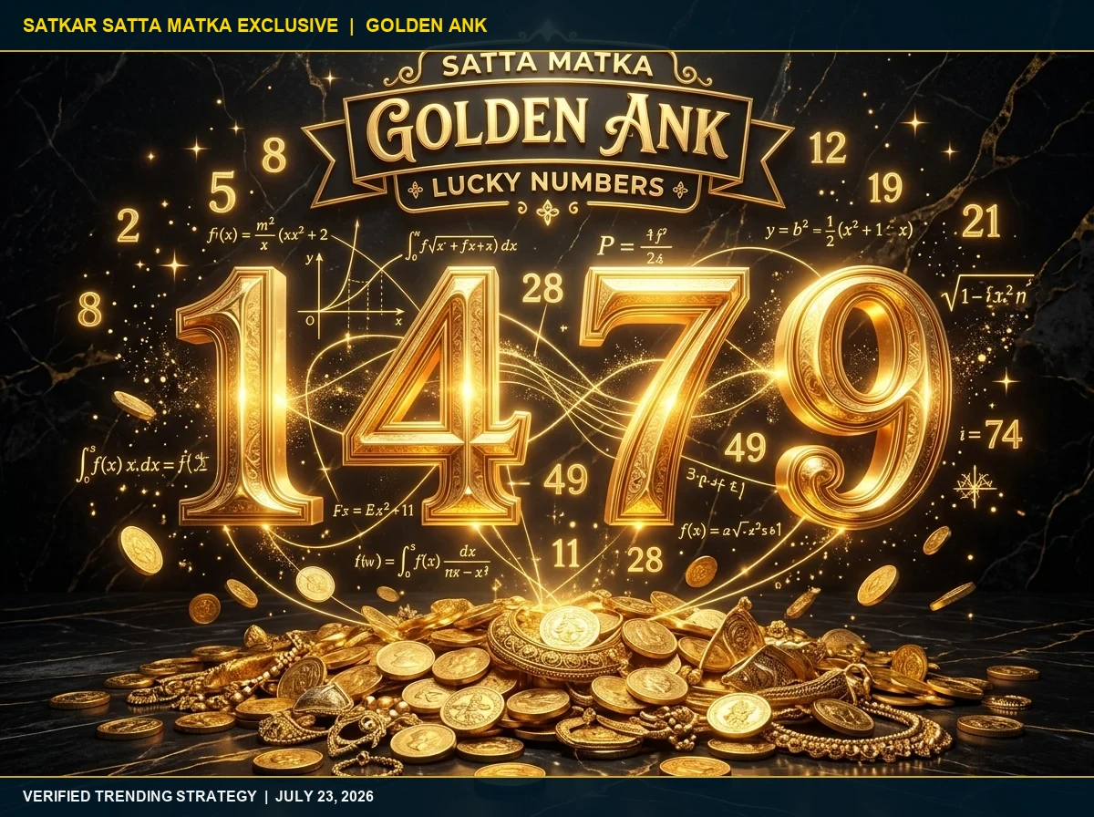 Satta Matka Golden Ank: Algorithmic Selection & Lucky Numbers Daily Strategy (July 23, 2026)