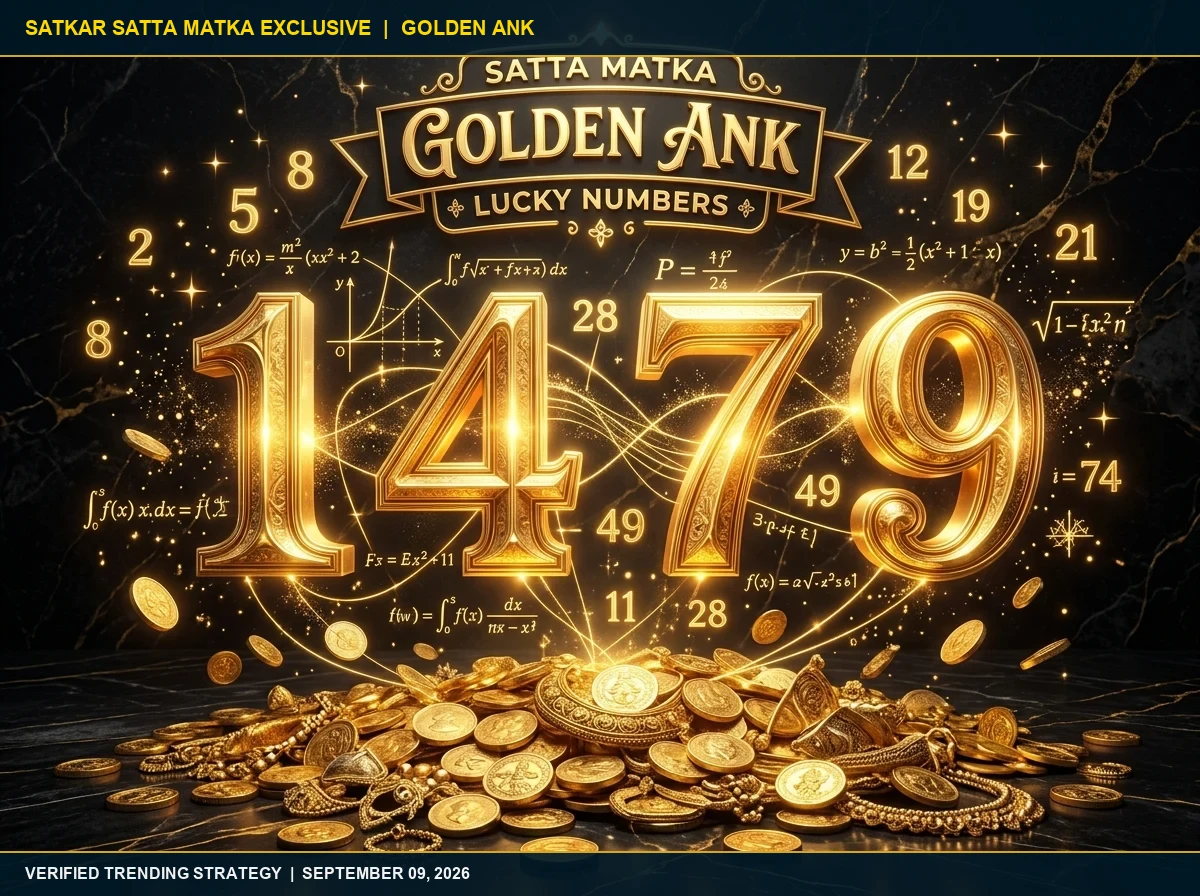 Satta Matka Golden Ank: Algorithmic Selection & Lucky Numbers Daily Strategy (September 09, 2026)