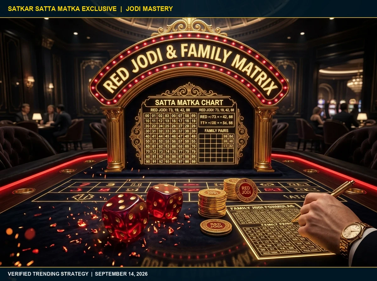 Decoding Red Jodi (Laal Jodi) & Satta Matka Family Jodi Matrix Theory (September 14, 2026)