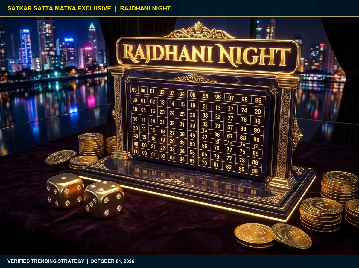 Rajdhani Night Panel Secrets: How to Calculate Daily Strong Anks & Cut Pairs (October 01, 2026)